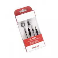 FONESTAR Auricular Estereo Cable Jack 3.5 FA-388M Con Microfono Plateado