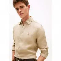 Pigment Dyed Li Solid Rf Shirt Sandalwoo  TOMMY HILFIGER
