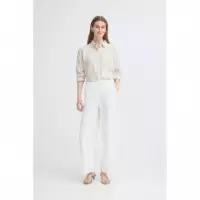 Pantalones ICHI Linno Cloud Dancer White
