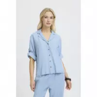 B-Young Blusas y Camisas Camisa B.YOUNG Kosmo Turn Up Light Blue Denim