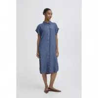 B-YOUNG Vestidos Vestido B.young Kosmo Mid Blue Denim