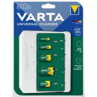 VARTA Cargador Universal de Pilas AA/AAA/C/D/9V 57658 con Cable USB Tipo C