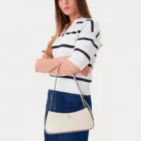 Bolso de hombro pequeño con logo monograma