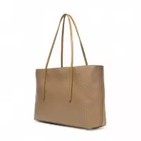 Bolso Tote bag revestido con logo emblemático y bolsillo