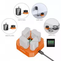 Cargador de Baterías de Cámara SmallRig 5747 de Cuatro Canales para Nikon EN-EL15c