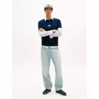 Camiseta Tommy Jeans Navy logo espalda