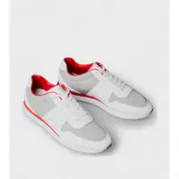 RETRO RUN LACE MIX EMB TONGUE TAUPE SMOG