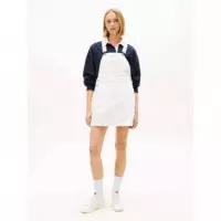 Denim Dungaree Dress Flg BJ6099 Denim Wh  TOMMY JEANS