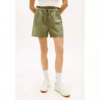 TJW ESSENTIAL LINEN SHORTS BAY LEAF