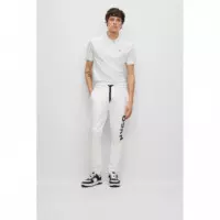 HUGO Polo de Piqué de Algodón Blanco 50466182-120