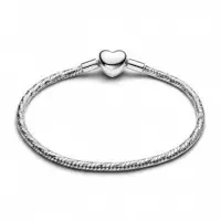 PANDORA Pulsera de Plata de Ley con Cadena de Serpiente Facetada 594236C00
