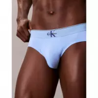 Hip Brief 3PK Black W/ Blue River Fog/bl  CALVIN KLEIN