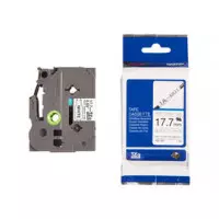 Cinta BROTHER P-touch Tubo Termorretractil Negro sobre Blanco