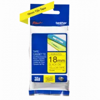 Cinta BROTHER P-touch Laminada Negro sobre Amarillo 18MM 8M (TZ641)