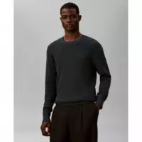 Ls Texture Cttn Crewnk Sweater 1 Magical  CALVIN KLEIN