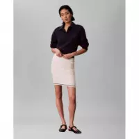 Microcable Mini Skirt Tofu  CALVIN KLEIN