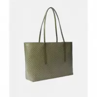 EMBLEM AOP TOTE W/ POUCH OLIVINE AOP