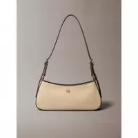 CK CANVAS SMALL SHOULDER BAG KHAKI CANVA