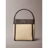 CK CANVAS BUCKET WITH STRAP KHAKI CANVAS
