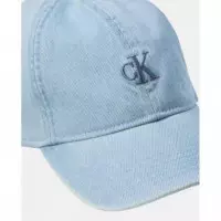 EMBROIDERED MONOGRAM DENIM CAP LIGHT WAS