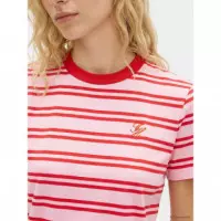 TH SCRIPT REG C-NK SS TEE PREPPY STRIPE
