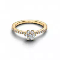 PANDORA Anillo con un Recubrimiento Electrolítico en Oro 164499C01