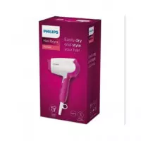 PHILIPS Secador de Pelo de Viaje Plegable BHD003/00 1400W Blanco Rosa