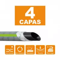 Manguera Agua 4 Capas Serie Neptuno AIRMEC 15MMX25MT