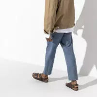 Calzado BIRKENSTOCK Milano Birko-flor Nubuck Dark Brown