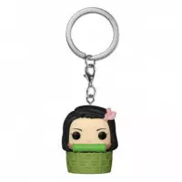 Llavero Funko Pop Nezuko en cesta Guardianes de la noche