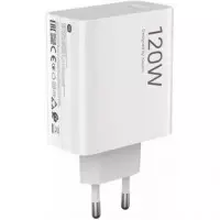 Cargador USB XIAOMI 120W Hypercharge Combo + Cable (usb A-c) Blanco