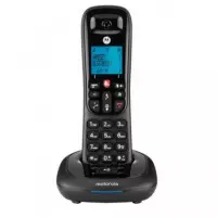 MOTOROLA Telefono Inalambrico CD4001 Negro Anti Spam Bloqueo Llamadas, 50 Memorias.