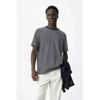 Camisetas Hombre Camiseta TIFFOSI Fox Rayas Azul Marina