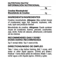 100% Pure Creatine 200 Mesh QUAMTRAX - 300GR