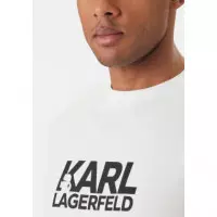T-shirt Crewneck Nos White  KARL LAGERFELD