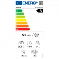 Lavadora SAMSUNG WF20DG8650BWU3 Clase A, 20 Kg, 1000 Rpm Carga Frontal