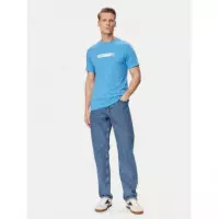 KLJ SLIM GRAPHIC TEE AZURE BLUE