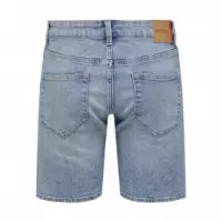 Vaqueros Hombre Bermudas ONLY & Sons Onsweft Box Pim Light Blue Denim