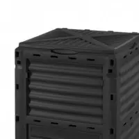 Compostera de Jardin 300 Litros 60.7X60.5X82.5CM Negra AIRMEC