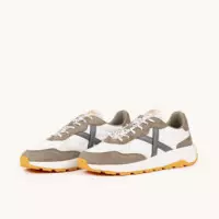 Tenis MUNICH Babel Blanco Marron Gris