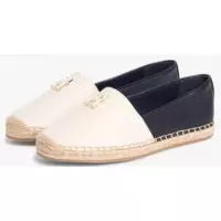 TOMMY HILFIGER - Th Logo Leather Espadrille - 0G0 - F|FW0FW09246/0G0