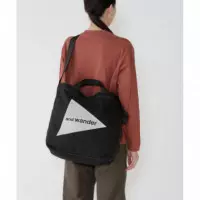 Mochilas Bolso AND WANDER Recycle Ox Logo Tote Bag Black