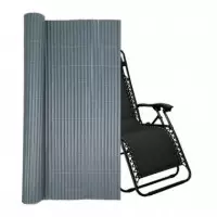 Cañizo Plástico Gris Simple Cara DONNA GARDEN 1.5X3 M