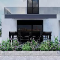 Toldo Retractil Motorizado Gris de Exterior DONNA GARDEN 395X300 Cm