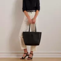 Bolso Tote Grande Cameryn de Piel Granulada  RALPH LAUREN BAGS
