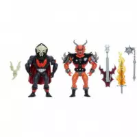Masters Of The Universe X Stranger Things Origins Pack de 2 Figuras Hordak & Hellfire-man 14 Cm  MATTEL