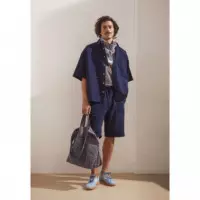 Bermudas ARMEDANGELS Cotton Lino Tinted Navy
