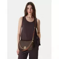 Md Chain Conv Shldr Nolita Brn/acorn  MICHAEL KORS