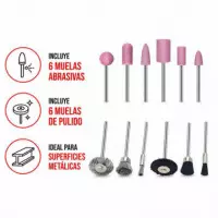 Muelas Abrasivas Afilar AICER 12 Pcs