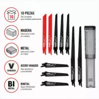 Juego Sierras Sable AICER 10 Pcs